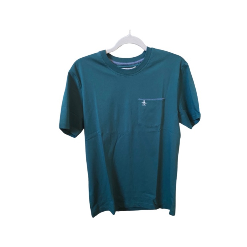 Original Penguin Chambray T-Shirt Color: June Bug Size XS NWT - Picture 2 of 4